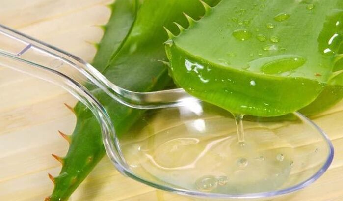 Succo di aloe per la pelle invecchiata